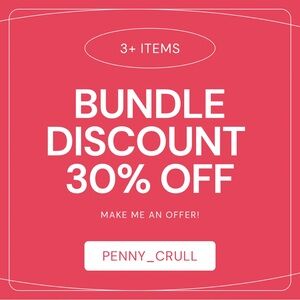 Bundle Discount! 30% off 3+ items